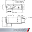 Cuerpo conducto roscado aluminio fundido 3/4pulg gris