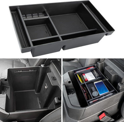 Organizador consola Chevy Silverado 1500/GMC Sierra 1500 19-22 y 2500HD/3500HD 20-23 negro