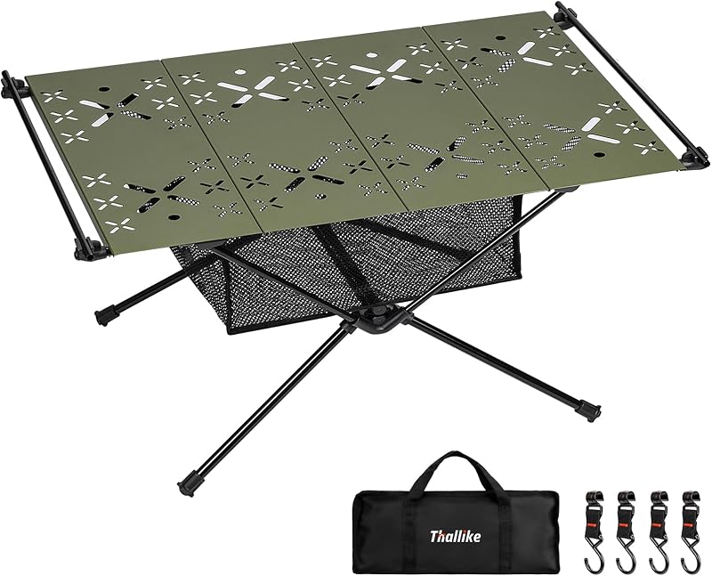 Mesa plegable camping al aire libre de aluminio con bolsa