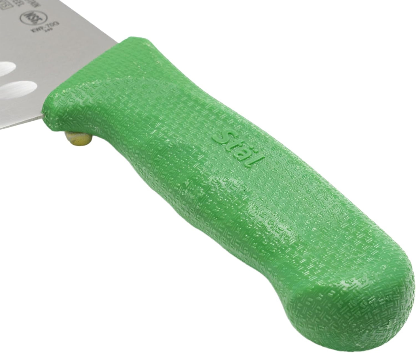 Cuchillo chef Santoku acero alto carbono 7pulg verde