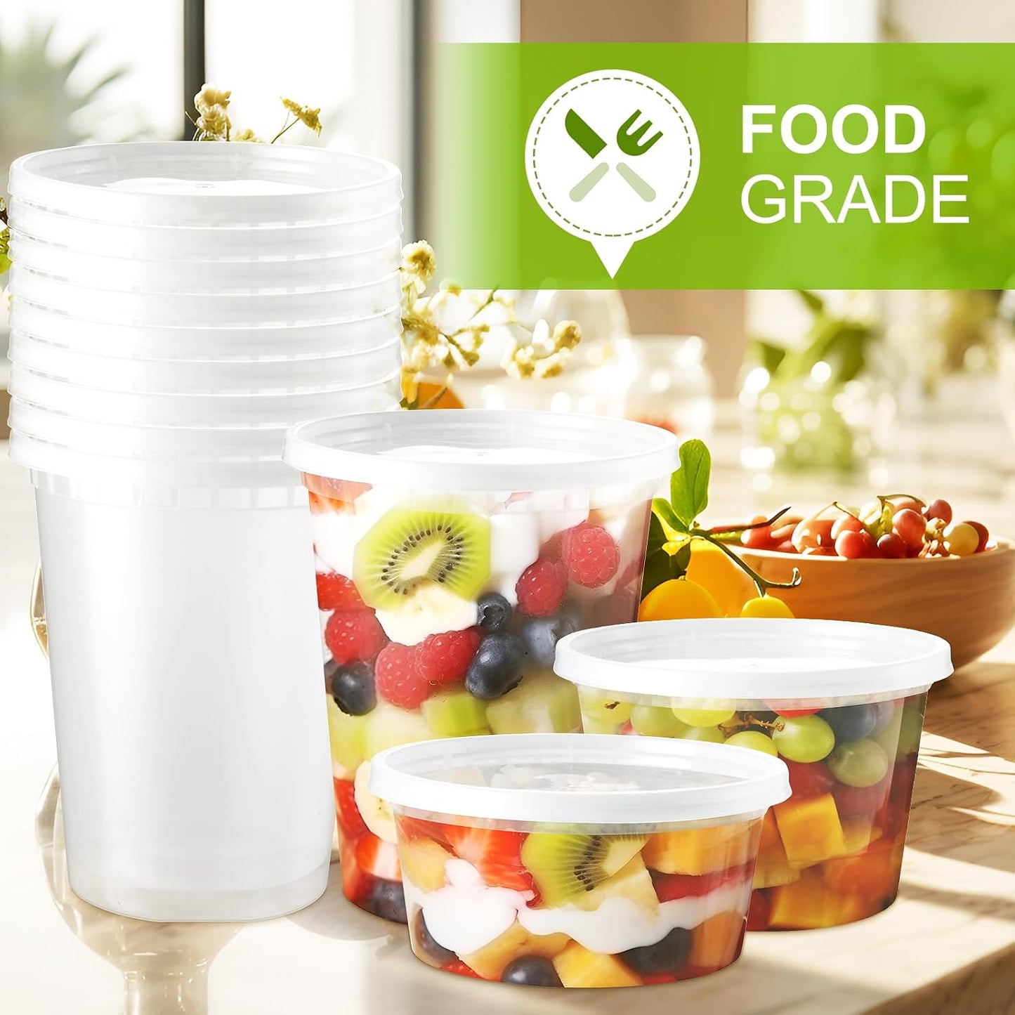 Set 30 Recipientes Deli 32oz con Tapas