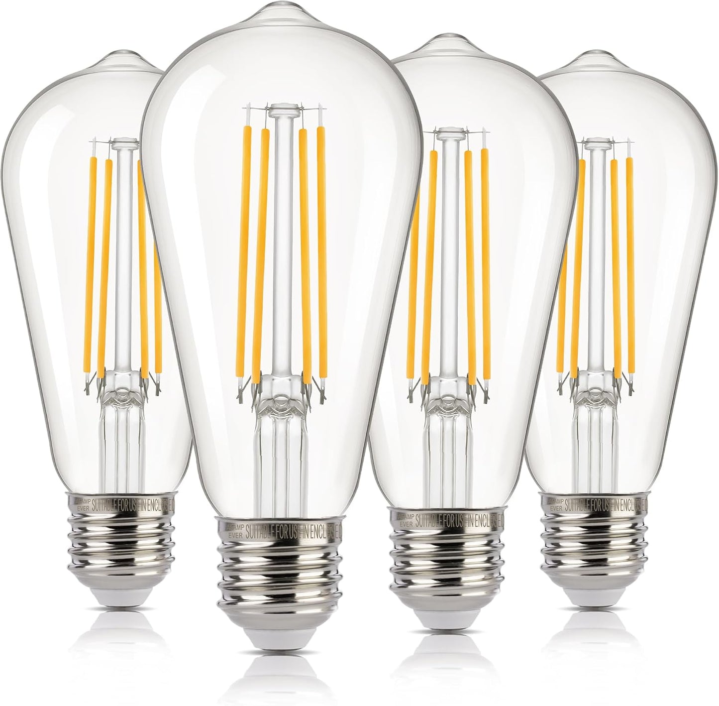 Bombilla LED exterior automática 1400lm 2700K pack 4
