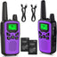 2 Walkie Talkies FRS 22 Canales con Linterna LED Morado