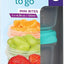 Botes aperitivos 4.4oz sin BPA paquete 3 cajas apilables