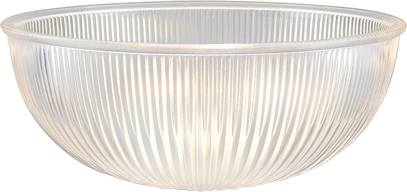 Pantalla vidrio transparente para lámpara colgante 11-7/8"