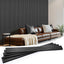 Paneles pared madera 94.5x7.9" acústicos 3D set 4