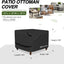 Funda impermeable taburete patio 18x18x18" color negro