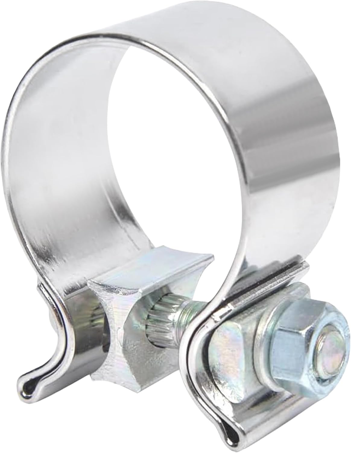 Abrazadera escape acero inox 2.5pulg banda estrecha