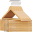 Ganchos madera maciza 20uds acabado liso