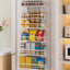 Organiz. puerta despensa 6 niveles cesta ajustable metal