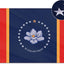 Bandera Mississippi 4x6ft bordada 100% poliéster resistente