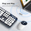 Combo mouse y teclado inalámbrico 2en1 para PC laptop Windows