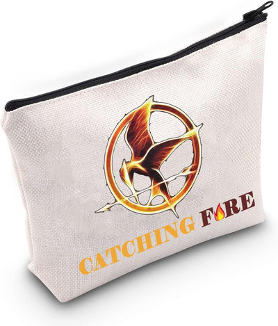 Bolsa maquillaje cremallera inspirada en Katniss