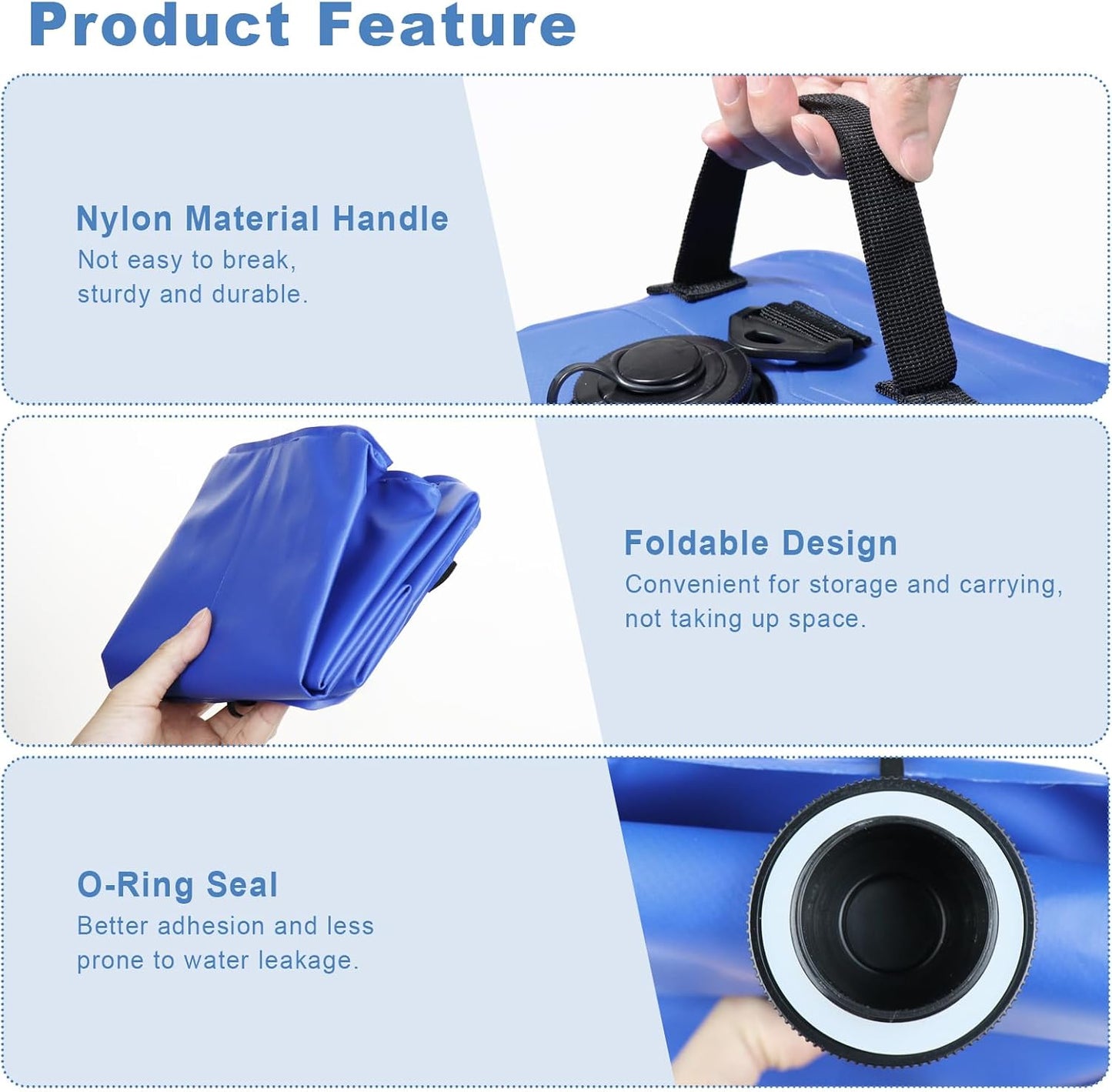 Set 4 Pesas Agua para Toldo 88 LBS Azul