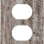 Cubiertas enchufes madera rústica gris marrón tablón vintage