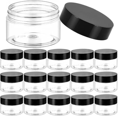 Pack 15 Tarros Plástico 1oz con Tapas para Cremas