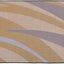 Tapete reversible patio diseño gráfico 8x16ft marrón/dorado