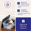 4 Cajas Plástico Transparente 15qt Cierre Seguro Tapas