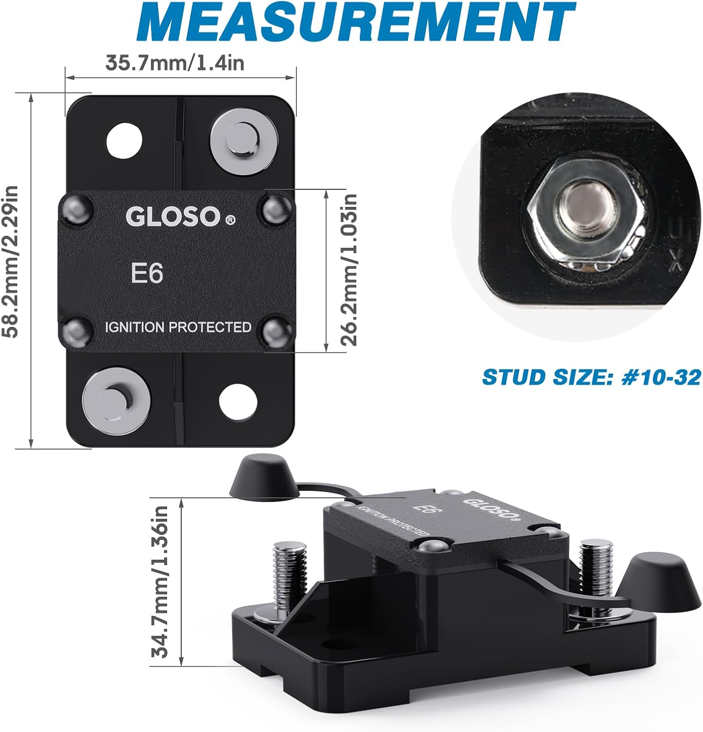 Interruptor circuito 60A E67 T1 auto reinicio IP66