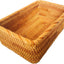 Cesta mimbre rectangular para servir y organizar