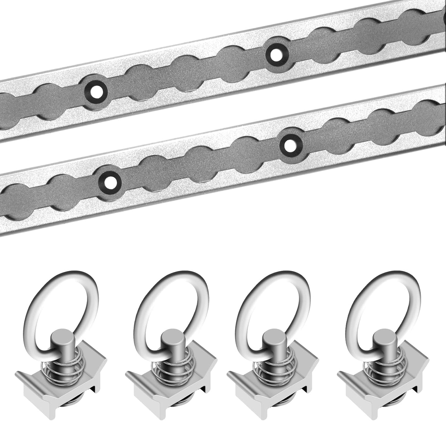 Sistema amarre riel L-Track 48" aluminio camion