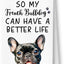Toallas cocina bulldog francés decorativas para regalo