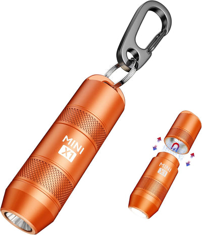 Linterna LED mini recargable con llavero magnético alta luminosidad