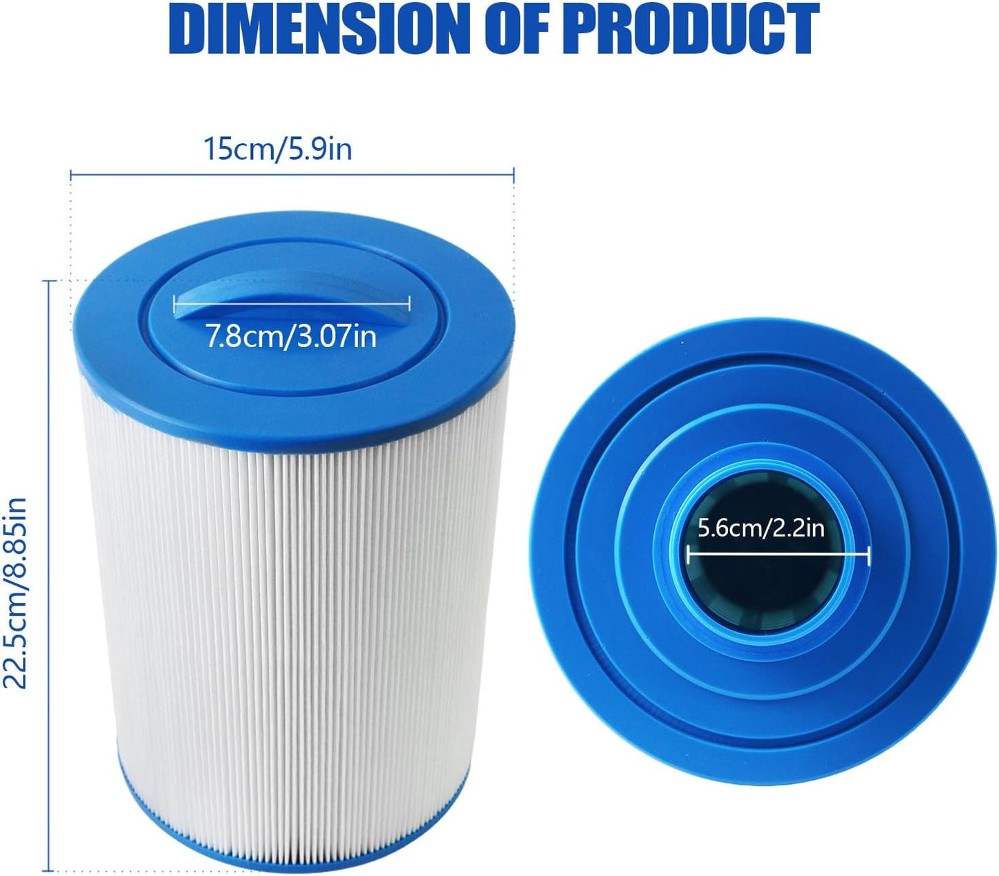 Filtro spa 40 pies para bañera hidromasaje Unicel Artesian