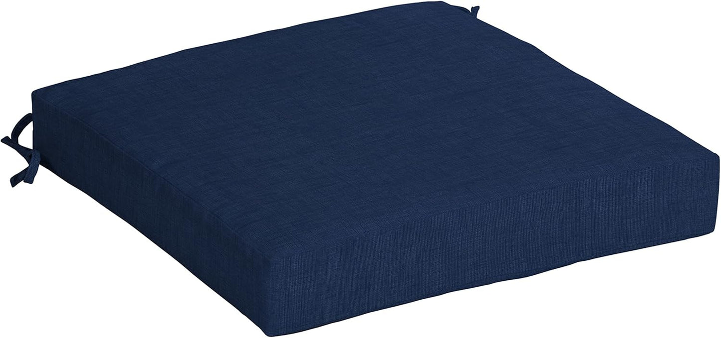 Cojín asiento exterior 19x19 resistente lluvia azul zafiro