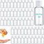 150 Botellas Viaje 1oz Transparentes Recargables Tapa Blanca