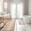Set 2 tapetes baño felpilla gruesa antiderrap beige