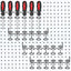 Soportes destornilladores tablero clavijas 6 estantes negro