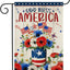 Bandera jardín God Bless America 12.5x18" doble cara