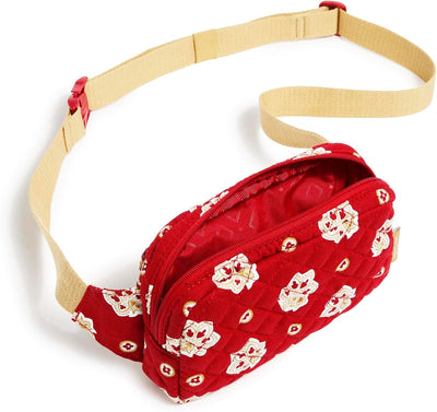 Bolsa viaje algodón bandana azul rey/rojo