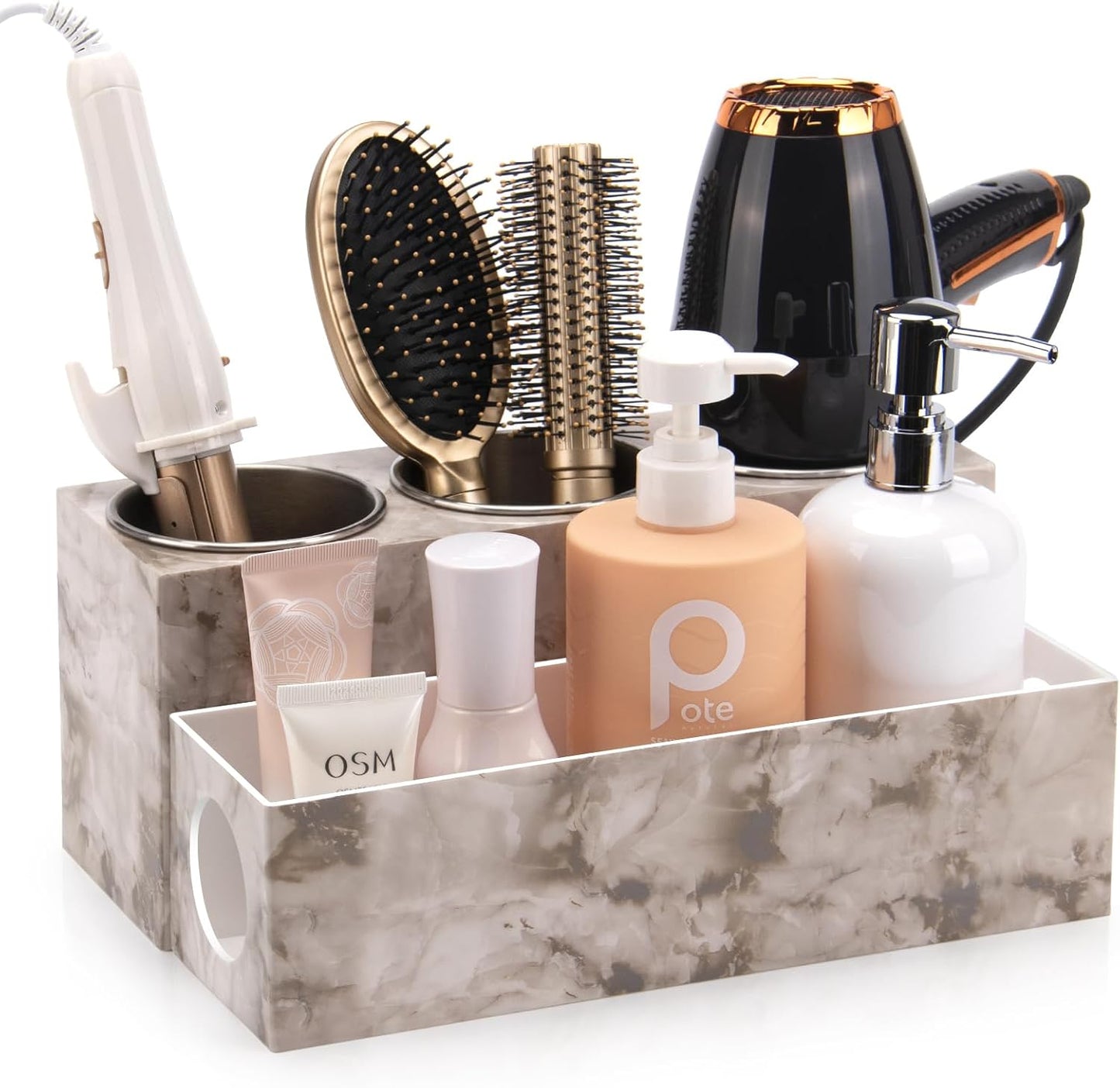 Organiz. herramientas pelo baño secador rizador