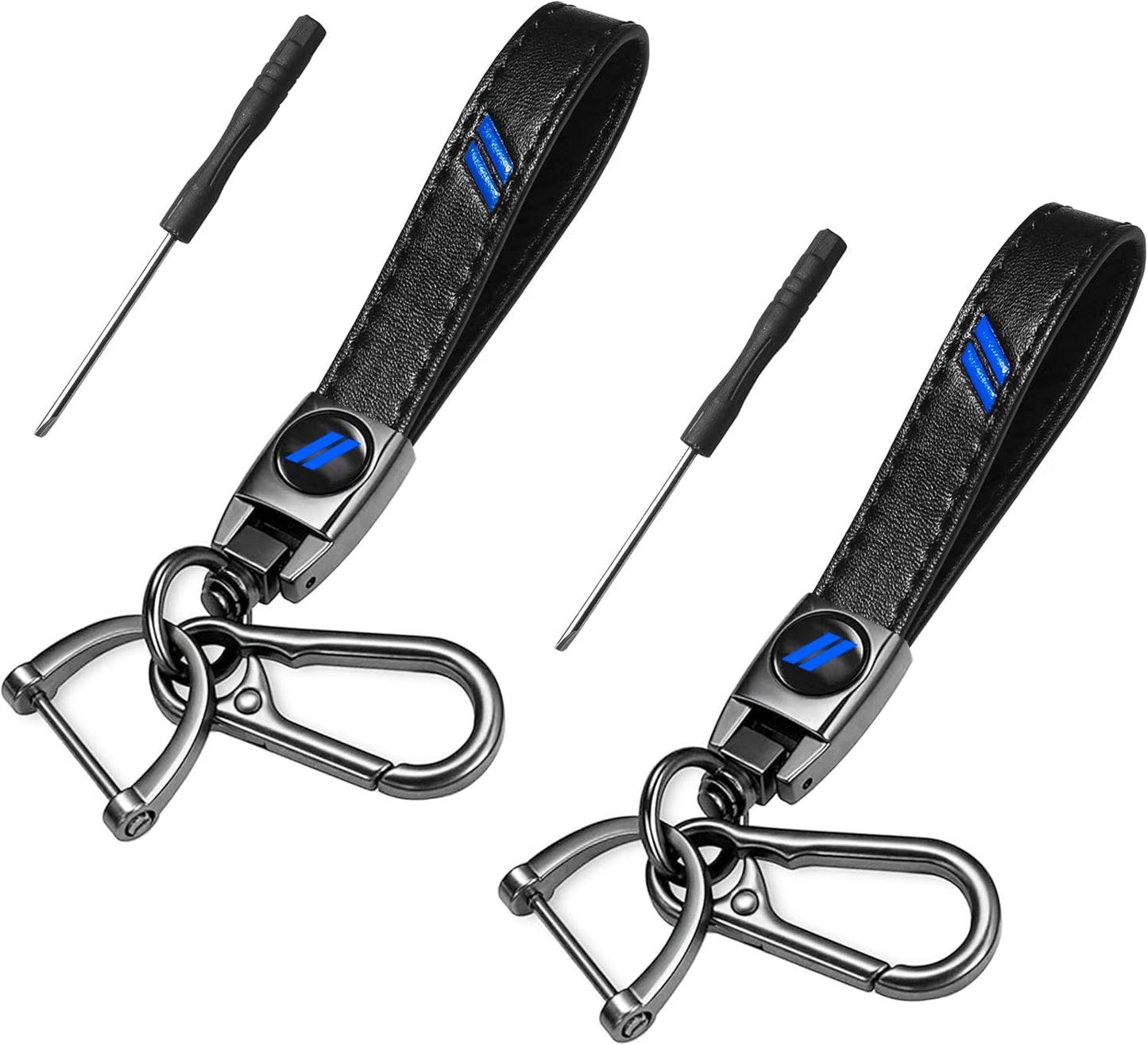 2 Pzas Llaveros Cuero para Dodge Challenger Charger