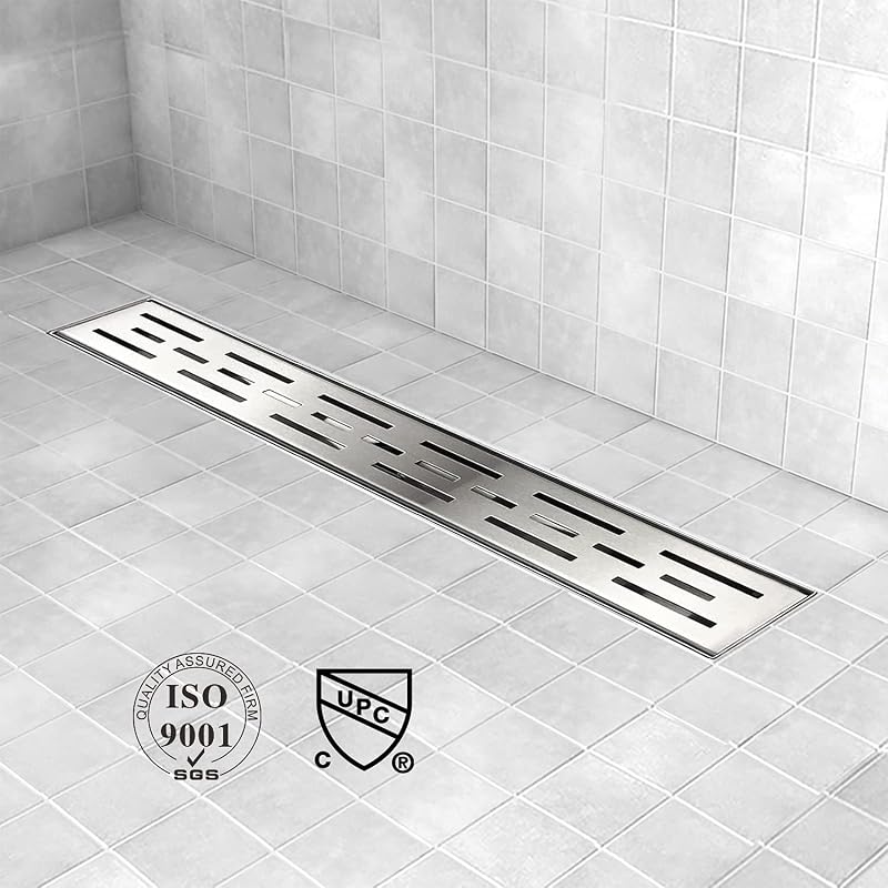 Drenaje ducha acero inox cepillado 304 72" con rejilla barra