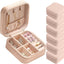Estuche joyas viaje caja regalo 6 cajas mini cuero PU aretes