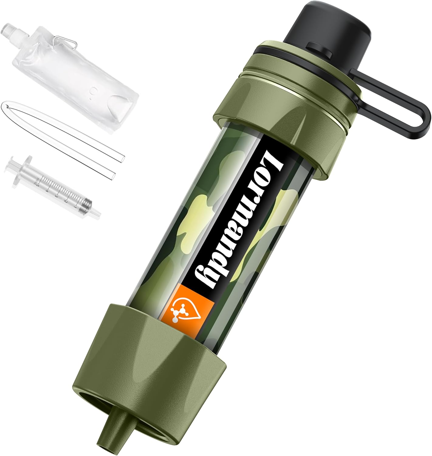 Filtro agua purificador portátil con pajita