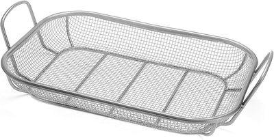 Cesta asar acero inox color plateado