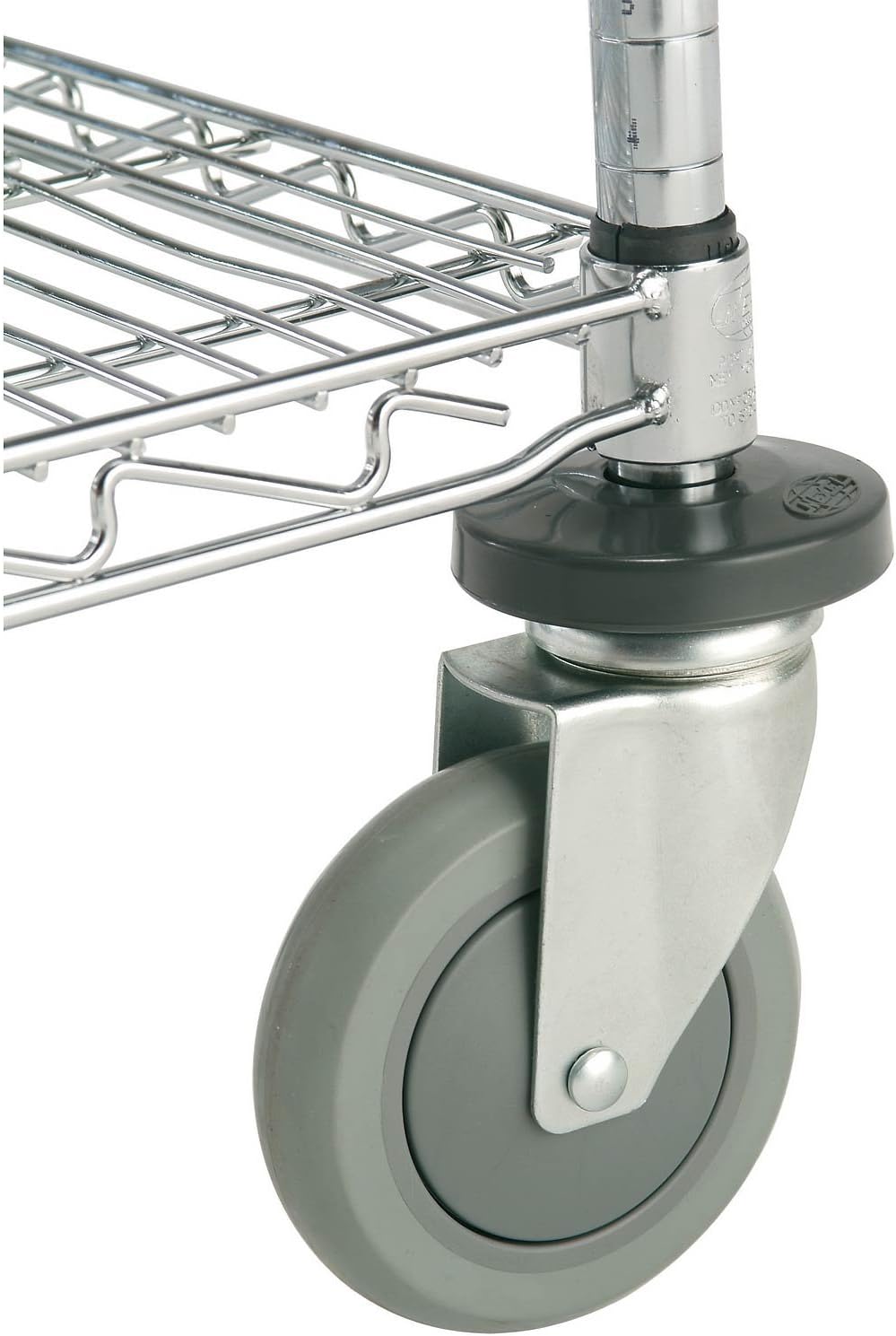 Carrito estante alambre ajustable 24x36pulg cromado