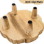 2 Pzas Soporte pedestal madera 8.5pulg plantas jardín