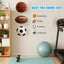 Soporte pared acrílico para baloncesto 2uds transparente