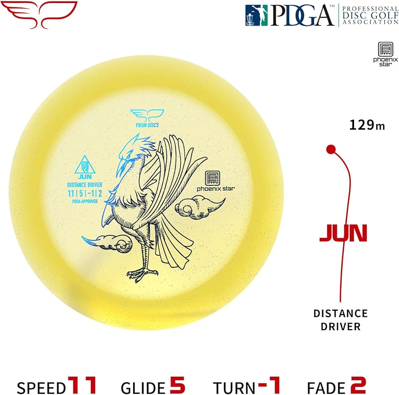 Disco golf Phoenix Star PDGA 5.82-6.17oz para aire libre