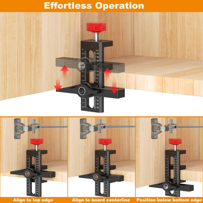 Plantilla puerta gabinete aluminio posicionador borde rapido