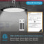 Luz LED UFO 200W 5000K con sensor movimiento