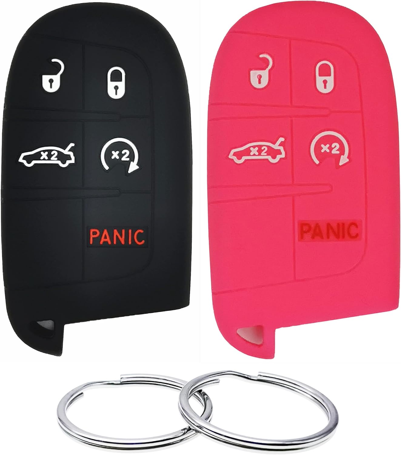 Funda silicona llavero comp Chrysler 200 300 Dodge Jeep