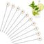 10 Palillos Metal para Cócteles Margarita 4.7pulg Catering