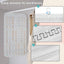 Pack 2 organizadores joyas colgantes 40 bolsillos 36 ganchos blanco