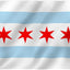 Bandera Chicago 3x5ft poliéster color vivo doble costura